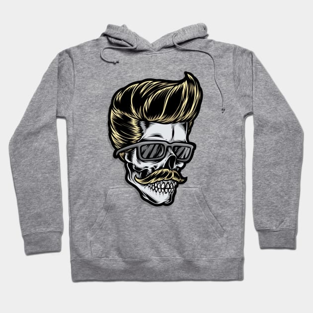 Rockabilly Skull II. Hoodie by GermanStreetwear